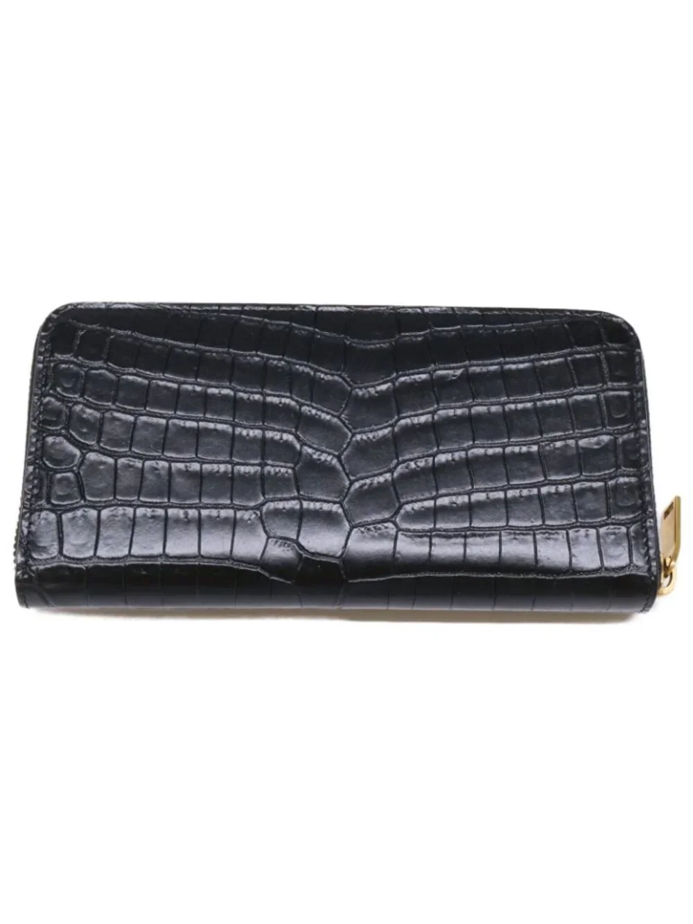 Saint Laurent Paris Tiny Cassandra Embossed Matte Leather Zip Around Wallet